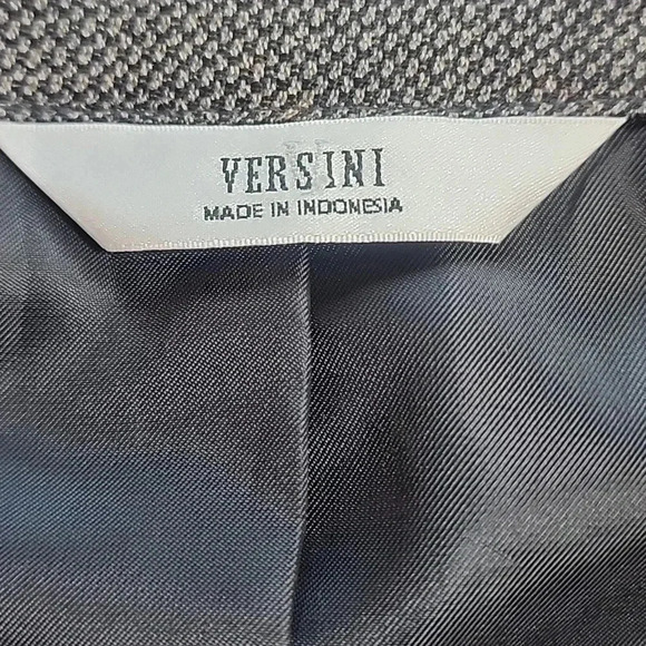 Men's Versini Coat, Black/Tan, Size 46 Long, Pre-Owned - Picture 4 of 9